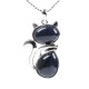 Cat Pattern Crystal Protection Necklace Pendant Cat Pattern Crystal Protection Necklace Pendant