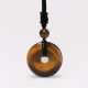Lucky Coin Healing Crystal Gemstone Necklace