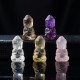 Crystal Amethyst Citrine Buddha Spiritual Necklace Pendant Crystal Amethyst Citrine Buddha Spiritual Necklace Pendant