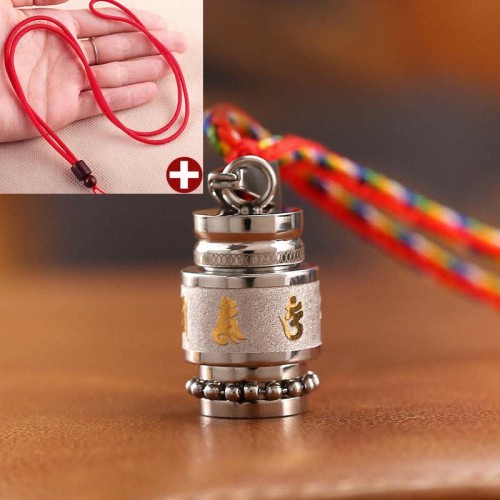 Tibetan Om Mani Padme Hum Wisdom Amulet Necklace Tibetan Om Mani Padme Hum Wisdom Amulet Necklace
