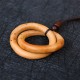 Jujube Wood Taoist Yin Yang Ring Luck Necklace Jujube Wood Taoist Yin Yang Ring Luck Necklace