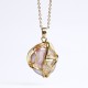 Gold-plated Baroque Pearl Flower Sincerity Necklace Gold-plated Baroque Pearl Flower Sincerity Necklace