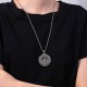 Heart Sutra Buddha Peace Buckle Serenity Necklace Heart Sutra Buddha Peace Buckle Serenity Necklace