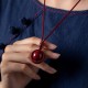 Cinnabar Om Mani Padme Hum PiXiu Blessing Necklace Pendant Cinnabar Om Mani Padme Hum PiXiu Blessing Necklace Pendant