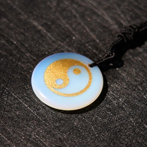 Amethyst Tiger Eye Green Aventurine Yin Yang Necklace Amethyst Tiger Eye Green Aventurine Yin Yang Necklace