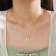 Sterling Silver Hetian Jade Ginkgo Prosperity Necklace Sterling Silver Hetian Jade Ginkgo Prosperity Necklace