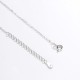 925 Sterling Silver White Agate Fu Character Necklace 925 Sterling Silver White Agate Fu Character Necklace