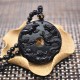 Black Obsidian Dragon Phoenix Luck Necklace