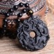 Black Obsidian Peace Pixiu Purification Pendant Black Obsidian Peace Pixiu Purification Pendant