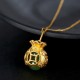 Feng Shui Money Bag Jade Pendant Necklace