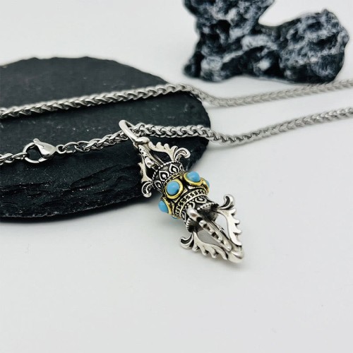 Vajra Dorje Pattern Copper Luck Wealth Pendant Vajra Dorje Pattern Copper Luck Wealth Pendant