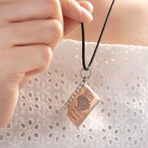 990 Silver Heart Sutra Mantra Peace Necklace 990 Silver Heart Sutra Mantra Peace Necklace