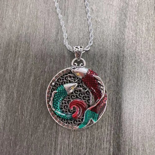 Tibetan Copper Koi Fish Healing Necklace Tibetan Copper Koi Fish Healing Necklace