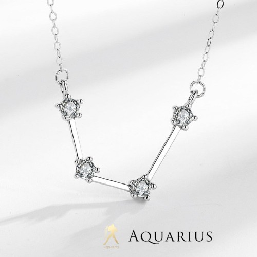 925 Sterling Silver Zodiac 12 Constellations Necklace 925 Sterling Silver Zodiac 12 Constellations Necklace