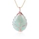 Natural Quartz Crystal Tree of Life Healing Necklace Pendant Natural Quartz Crystal Tree of Life Healing Necklace Pendant
