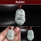 Natural Jade 12 Chinese Zodiac Success Necklace Pendant