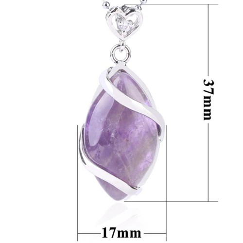 Marquise Crystal Stone Charm Necklace Pendant Marquise Crystal Stone Charm Necklace Pendant