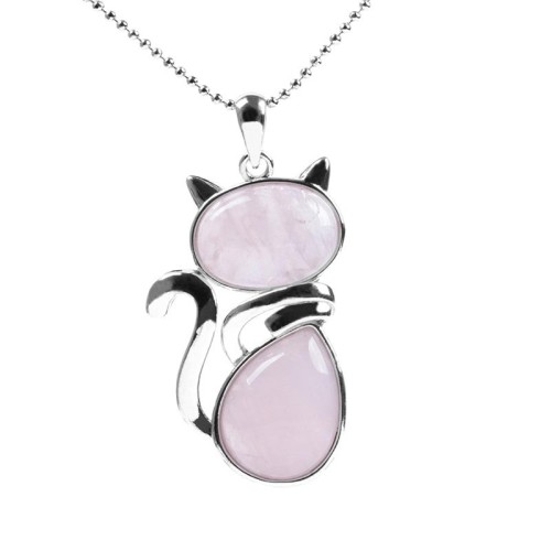 Cat Pattern Crystal Protection Necklace Pendant Cat Pattern Crystal Protection Necklace Pendant
