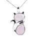 Cat Pattern Crystal Protection Necklace Pendant Cat Pattern Crystal Protection Necklace Pendant