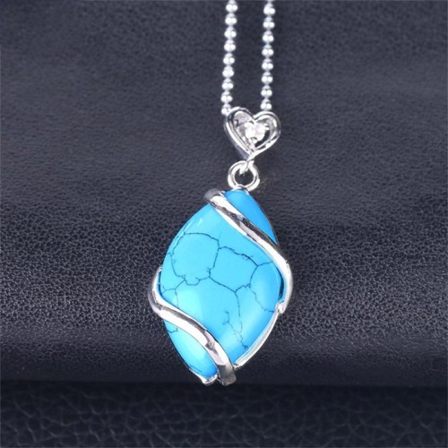 Marquise Crystal Stone Charm Necklace Pendant Marquise Crystal Stone Charm Necklace Pendant