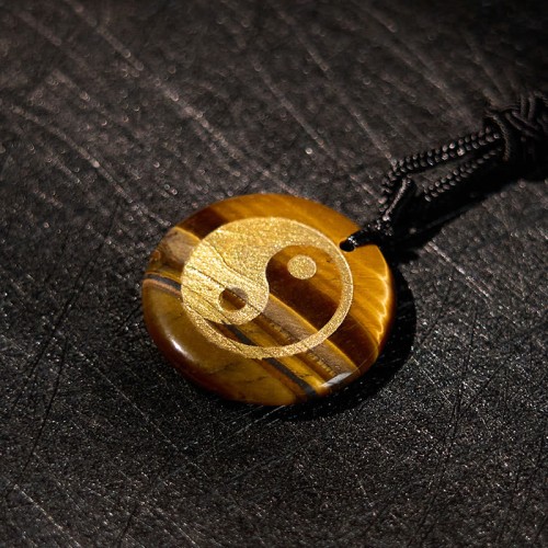 Amethyst Tiger Eye Green Aventurine Yin Yang Necklace Amethyst Tiger Eye Green Aventurine Yin Yang Necklace