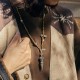 Tibetan Silver Dorje Vajra Lotus Strength Necklace Tibetan Silver Dorje Vajra Lotus Strength Necklace
