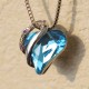 Love Heart Birthstone Healing Energy Necklace Love Heart Birthstone Healing Energy Necklace