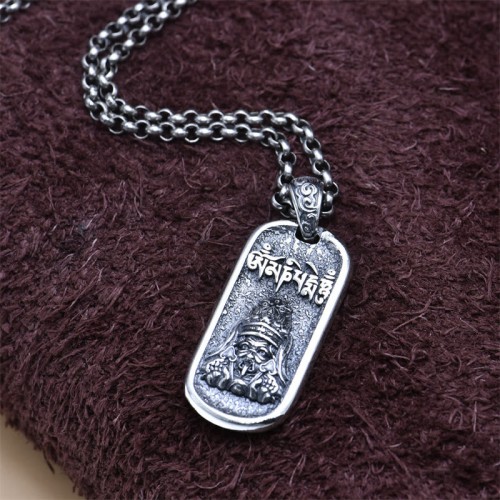 Sterling Silver Zakiram Goddess of Wealth Necklace Pendant Sterling Silver Zakiram Goddess of Wealth Necklace Pendant