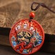 Zakiram Goddess Wealth Painted Cinnabar Necklace Pendant Zakiram Goddess Wealth Painted Cinnabar Necklace Pendant