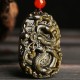 Gold Sheen Obsidian Dragon Success Necklace Gold Sheen Obsidian Dragon Success Necklace