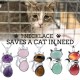 "Save A Cat" Cute Cat Protection Crystal Necklace "Save A Cat" Cute Cat Protection Crystal Necklace