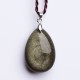 Gold Sheen Obsidian Water Drop Necklace Gold Sheen Obsidian Water Drop Necklace