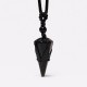 Natural Stone Pointed Pendant Necklace