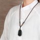 Black Obsidian Buddha Purification Necklace Black Obsidian Buddha Purification Necklace