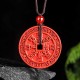 Cinnabar Mountain Ghost Bagua Blessing Necklace Pendant Cinnabar Mountain Ghost Bagua Blessing Necklace Pendant