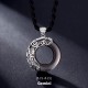 Zodiac Ice Obsidian Blessing Round Necklace Zodiac Ice Obsidian Blessing Round Necklace