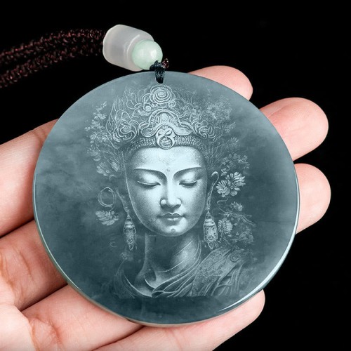 Kwan Yin Avalokitesvara Jade Abundance Necklace Kwan Yin Avalokitesvara Jade Abundance Necklace