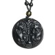 Black Obsidian Pixiu Bead Purification Necklace Pendant Black Obsidian Pixiu Bead Purification Necklace Pendant