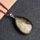 Gold Sheen Obsidian Water Drop Necklace Gold Sheen Obsidian Water Drop Necklace