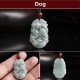 Natural Jade 12 Chinese Zodiac Success Necklace Pendant