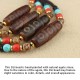 Tibetan Nine-Eye Dzi Bead Protection Necklace Tibetan Nine-Eye Dzi Bead Protection Necklace
