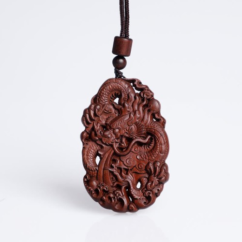 Lightning Struck Jujube Wood Dragon Necklace Lightning Struck Jujube Wood Dragon Necklace