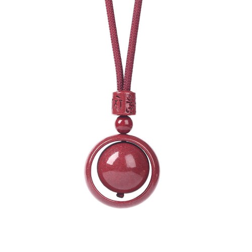 Cinnabar Om Mani Padme Hum PiXiu Blessing Necklace Pendant Cinnabar Om Mani Padme Hum PiXiu Blessing Necklace Pendant