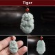 Natural Jade 12 Chinese Zodiac Success Necklace Pendant