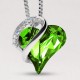 Love Heart Birthstone Healing Energy Necklace Love Heart Birthstone Healing Energy Necklace