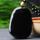 18K Gold-Plated Dragon Obsidian Lucky Necklace 18K Gold-Plated Dragon Obsidian Lucky Necklace