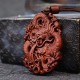 Lightning Struck Jujube Wood Dragon Necklace Lightning Struck Jujube Wood Dragon Necklace