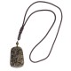 Gold Sheen Obsidian Three Goats Wealth Necklace Gold Sheen Obsidian Three Goats Wealth Necklace