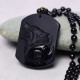 Black Obsidian Wolf Purification Necklace Pendant