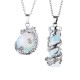 Dragon Wrapped Gemstone Couple Necklace Pendant Dragon Wrapped Gemstone Couple Necklace Pendant